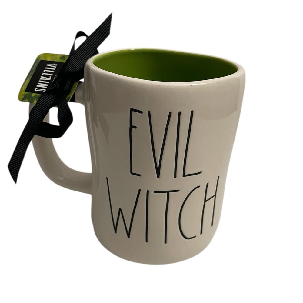 RAE DUNN x DISNEY VILLAINS Evil Witch Double Sided Ceramic Mug NWT Snow White